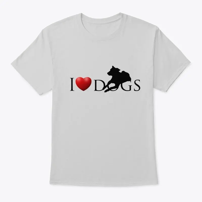 I love dogs.