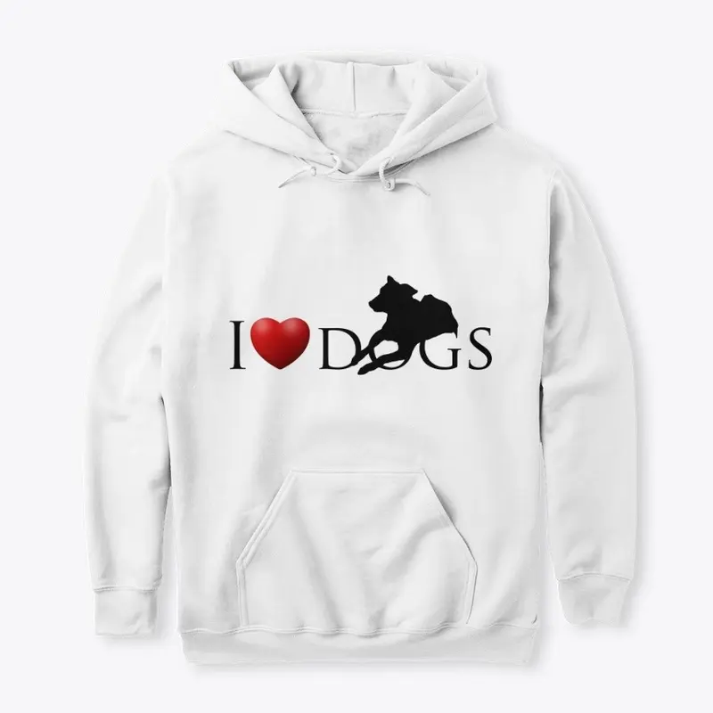 I love dogs.